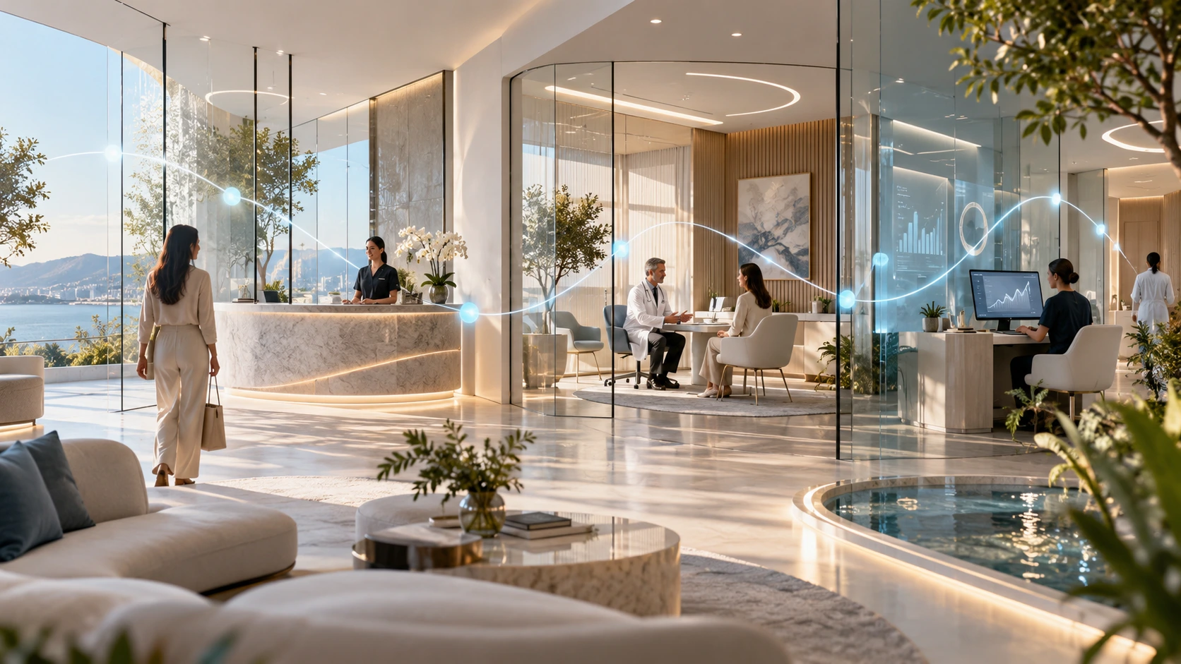 Connected healthcare growth journey and premium digital healthcare experience