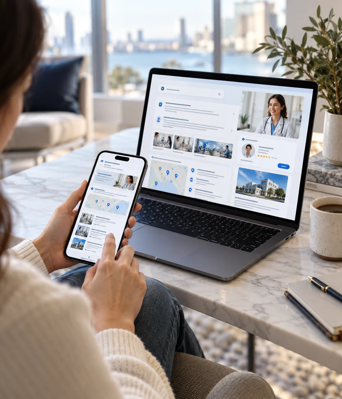 Healthcare SEO AEO GEO search visibility
